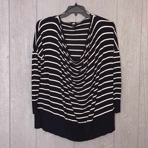 H&M Lightweight Stripe Sweater Sz S - Picture 2 of 5